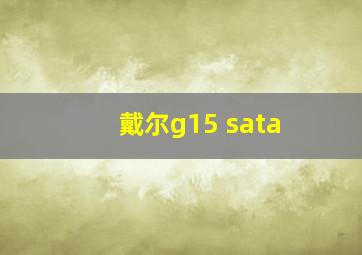 戴尔g15 sata